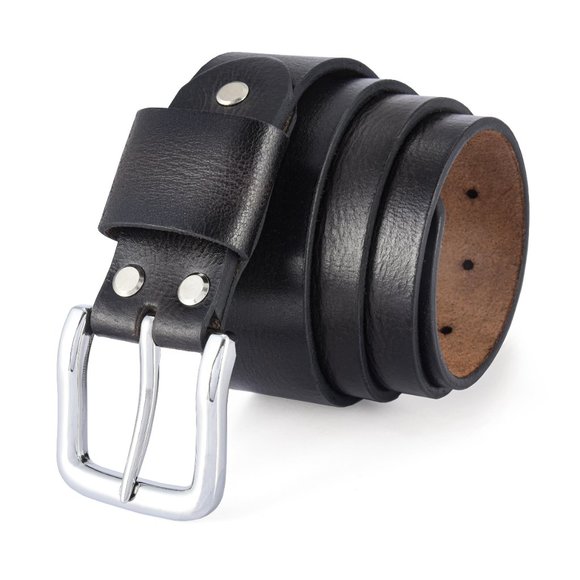 Handcrafted Coffee Roasted Vintage Men's Leather Belt - Free Personalization